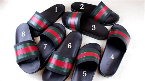 gucci slides fake kids|Gucci knockoff slides.